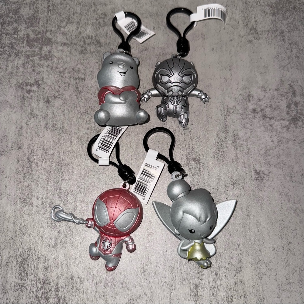 Disney 100 Anniversary Keychain Bundle of 4